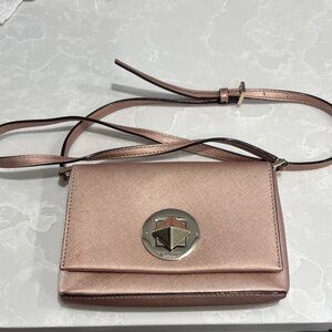 kate spade Metallic Rose Gold Star-Emblem Crossbody